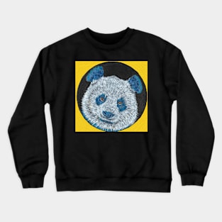 blue panda bear Crewneck Sweatshirt